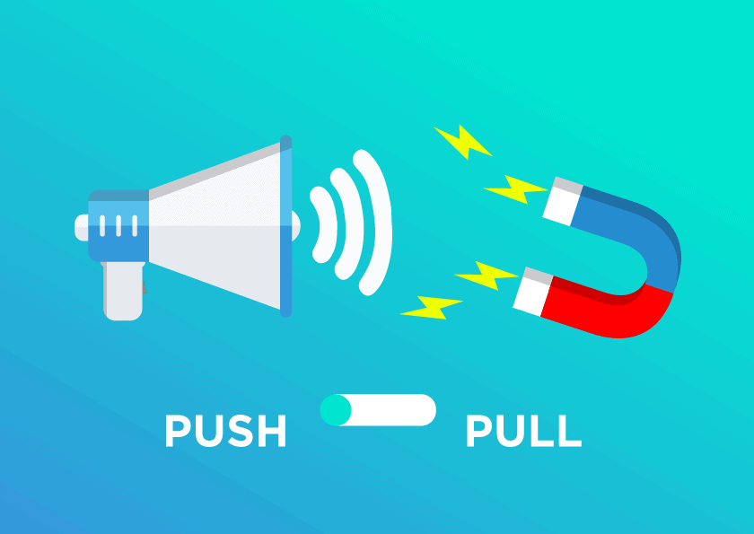 Push vs pull marketing