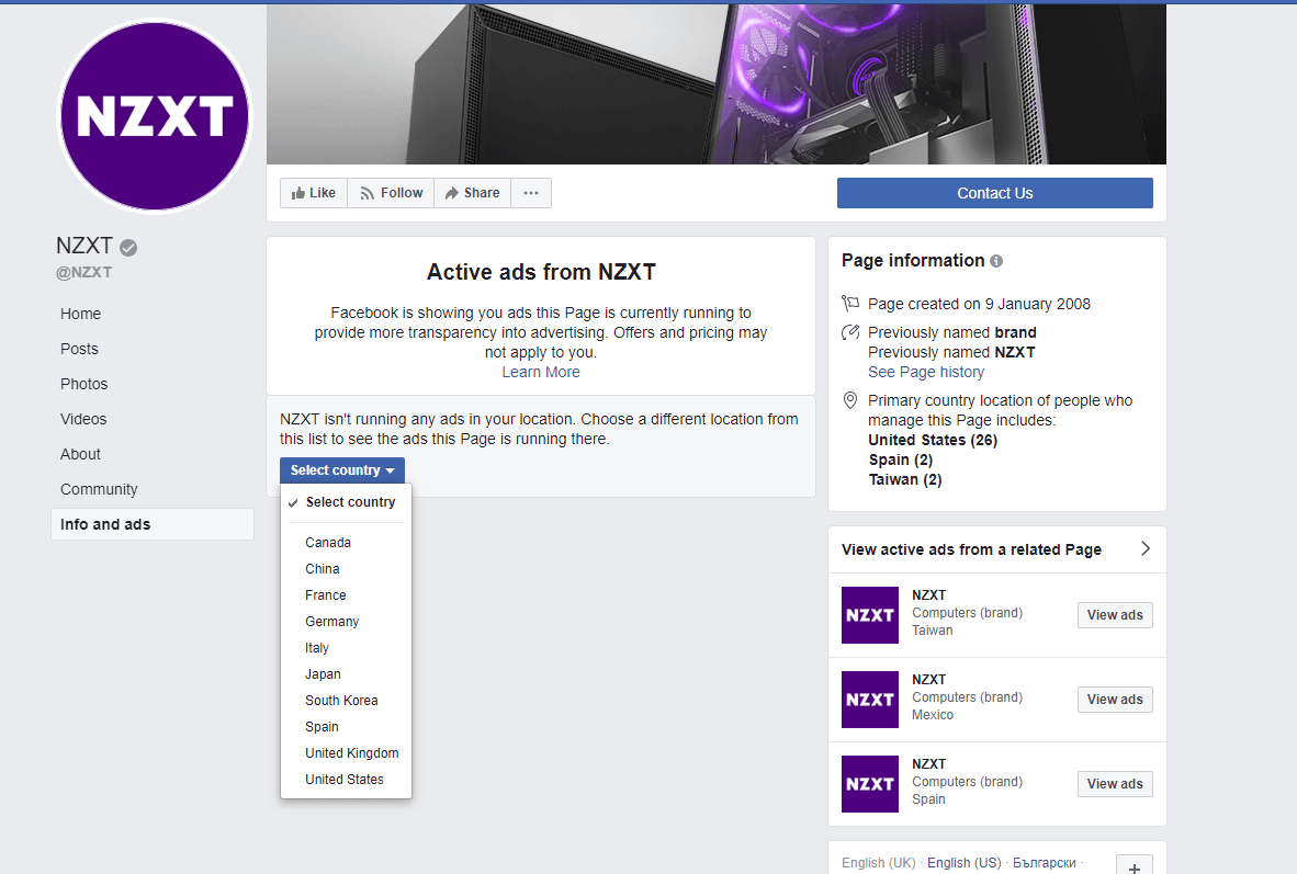 nzxt examples with sales promotion on facebook companies using outbound strategies