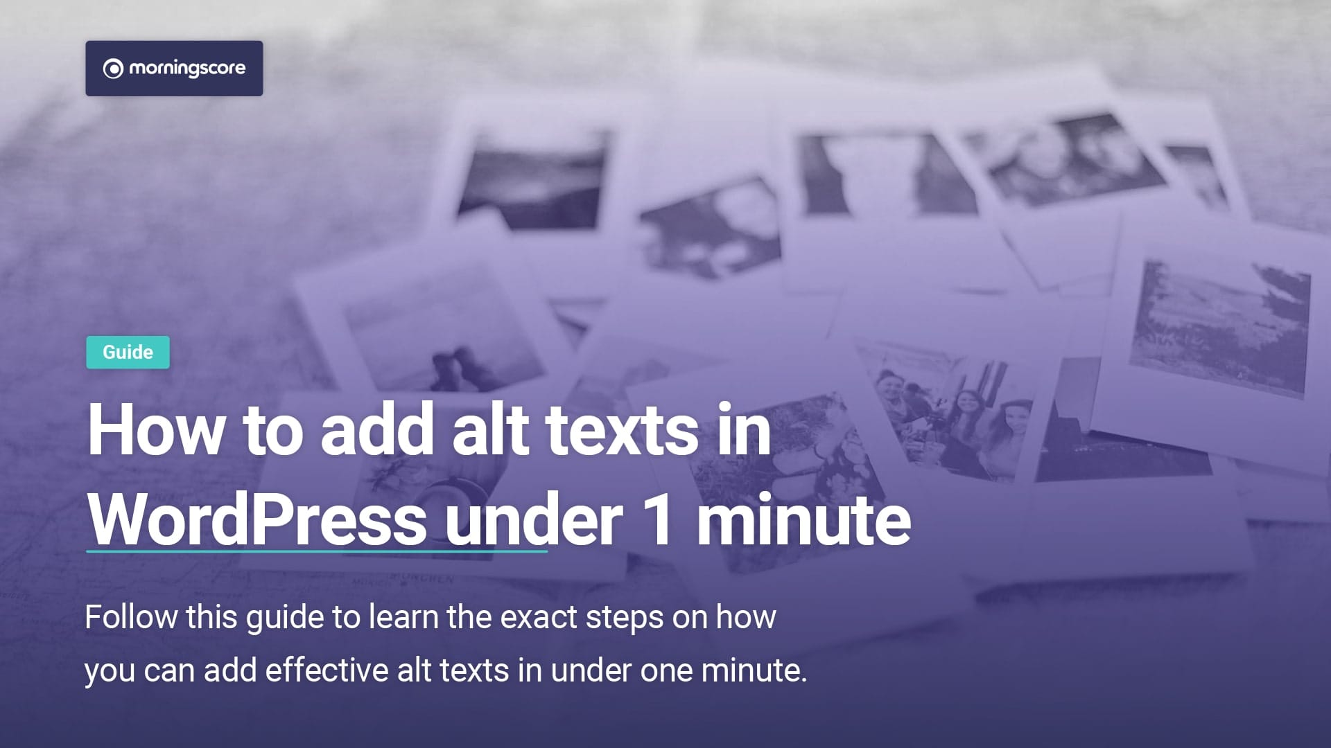 how to add the alternative text attribute to wordpress images