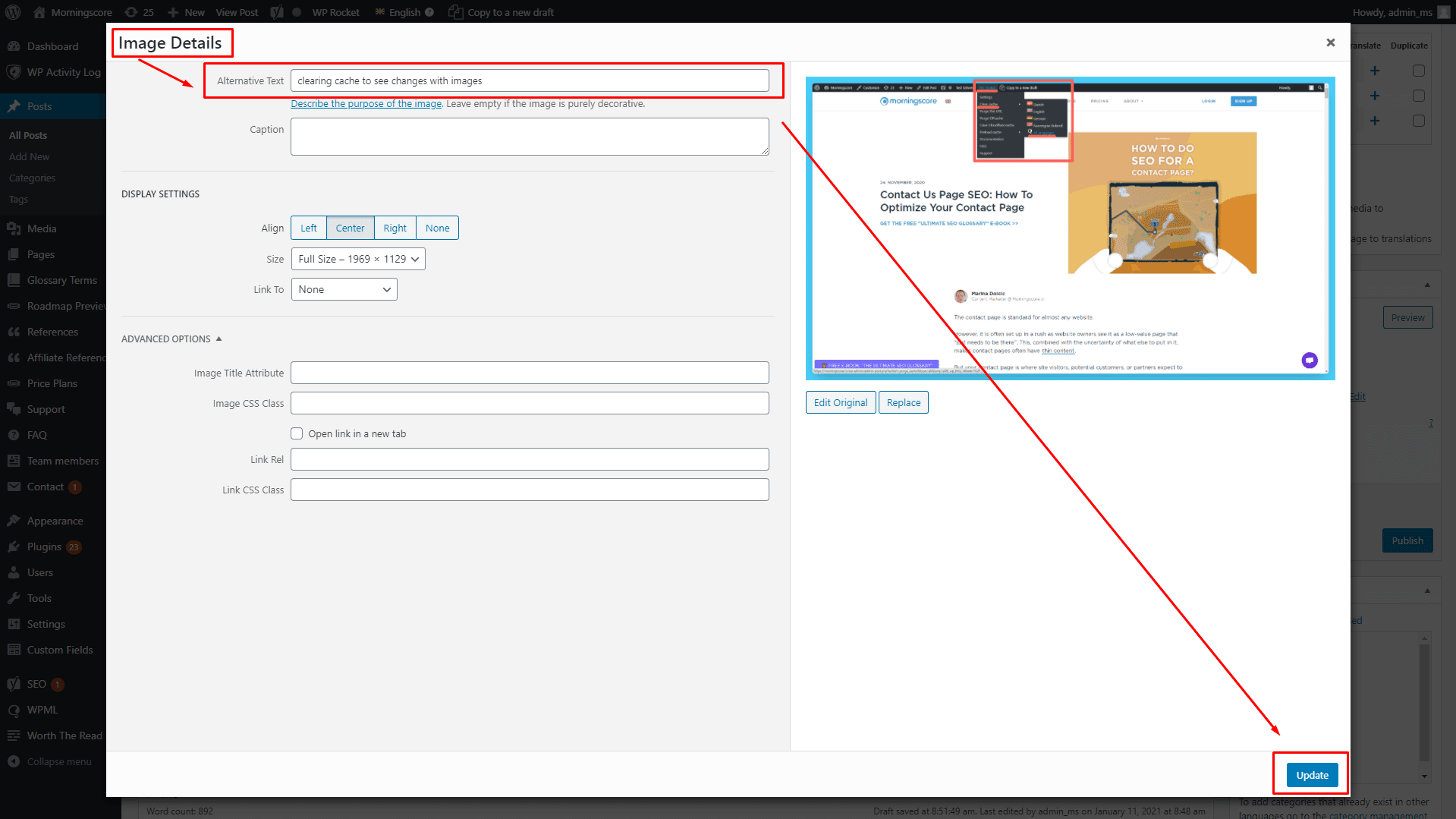 fixing alt tags not showing step 1 reinsert the image or alt tag