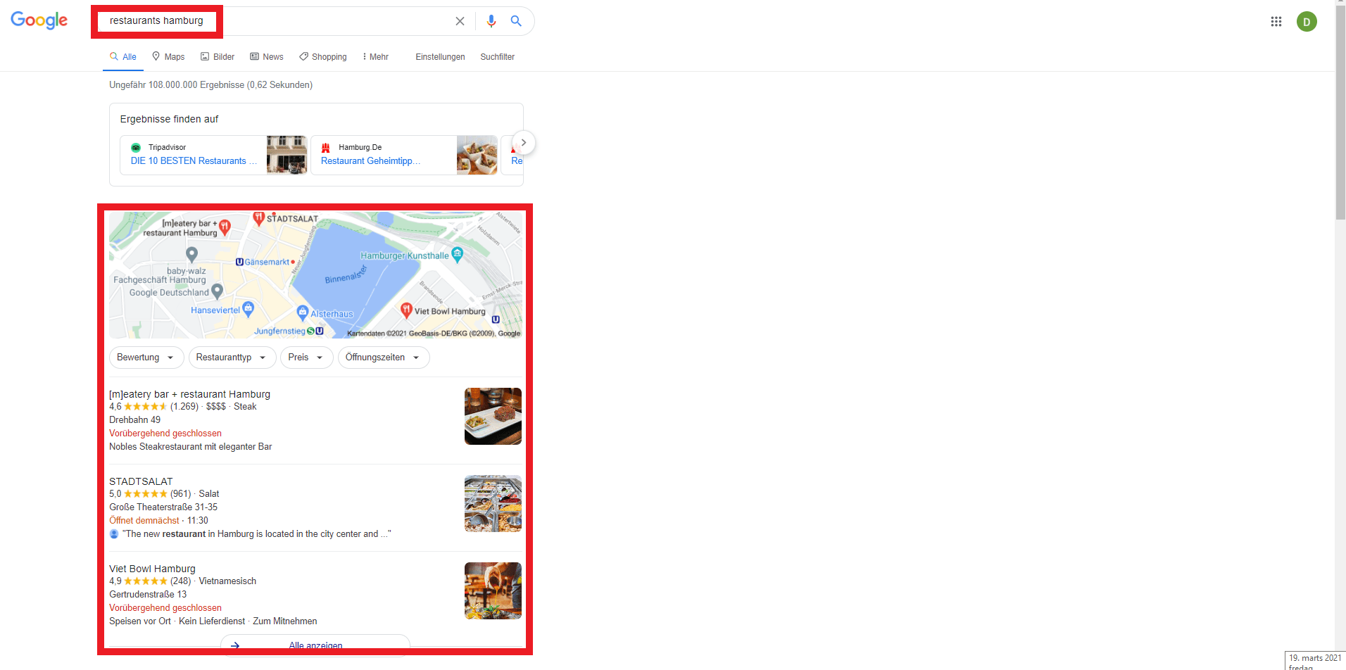 Überhole die Konkurrenz mit Google My Business 