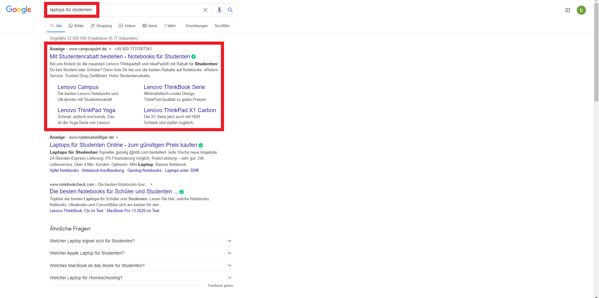 Verwende strategische Google-Ads