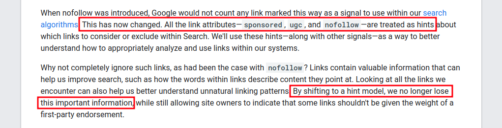 Google says they also look at nofollow links as hints to what pages are important