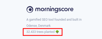 score trees - Morningscore SEO tool