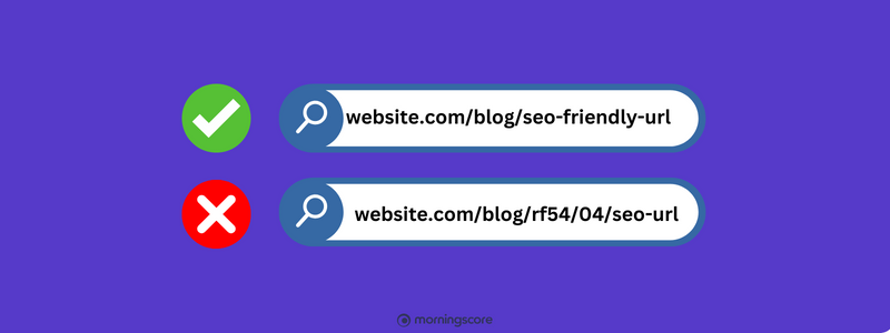 SEO friendly URL vs. bad URL