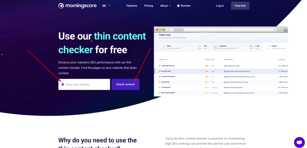 Thin content checker | Boost your SEO content