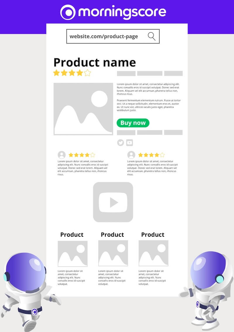 How an optimized product page looks