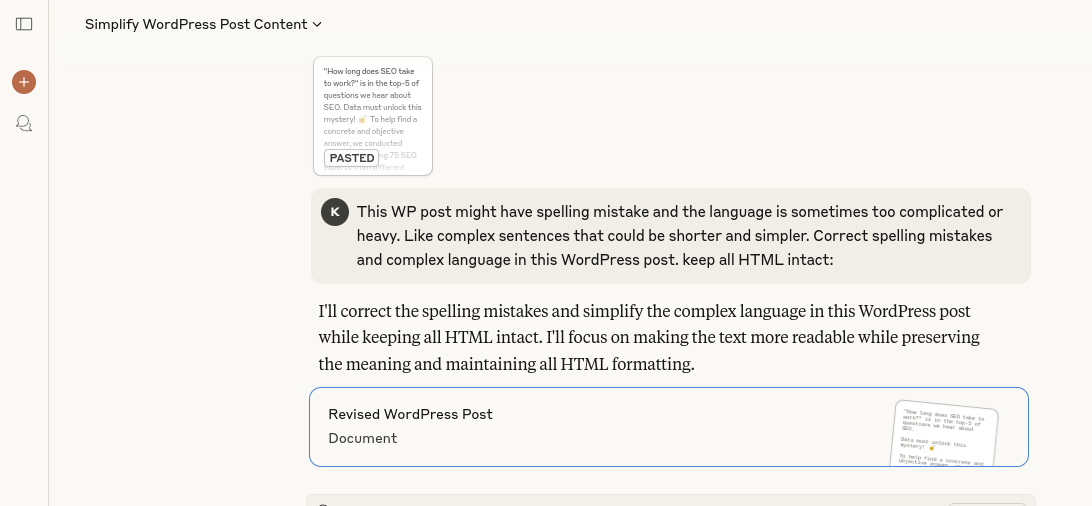 claude sonnet seo writing best - Morningscore SEO tool