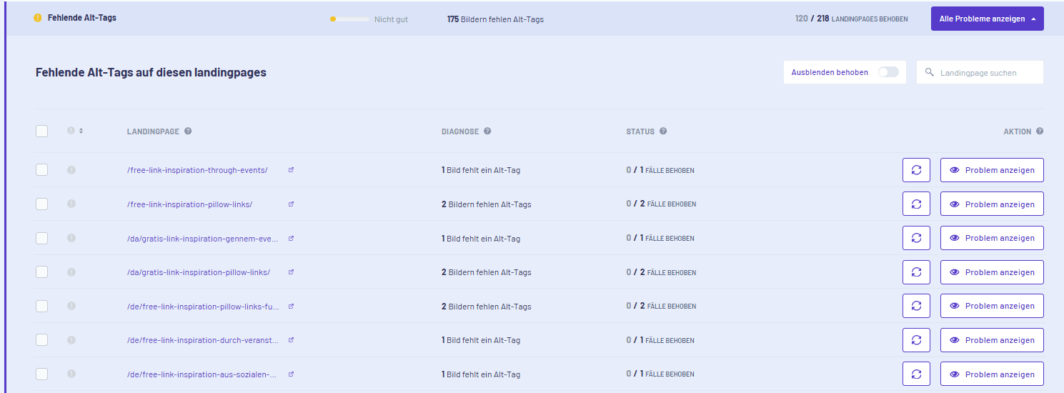 Fehlende Alt-Tags im morningscore