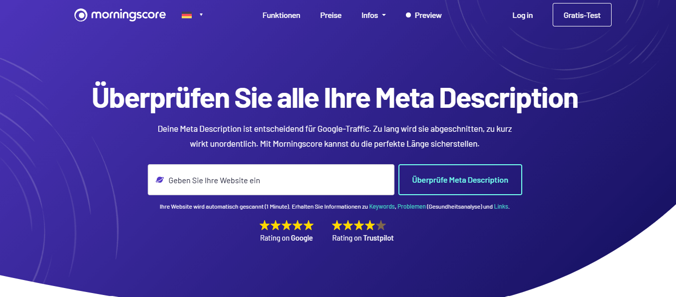 Meta description tool german