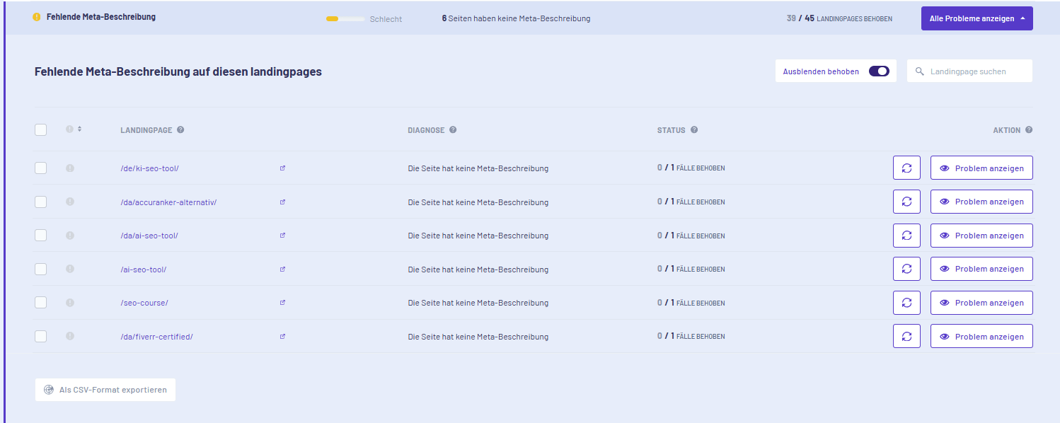 meta description morningscore - Morningscore SEO tool