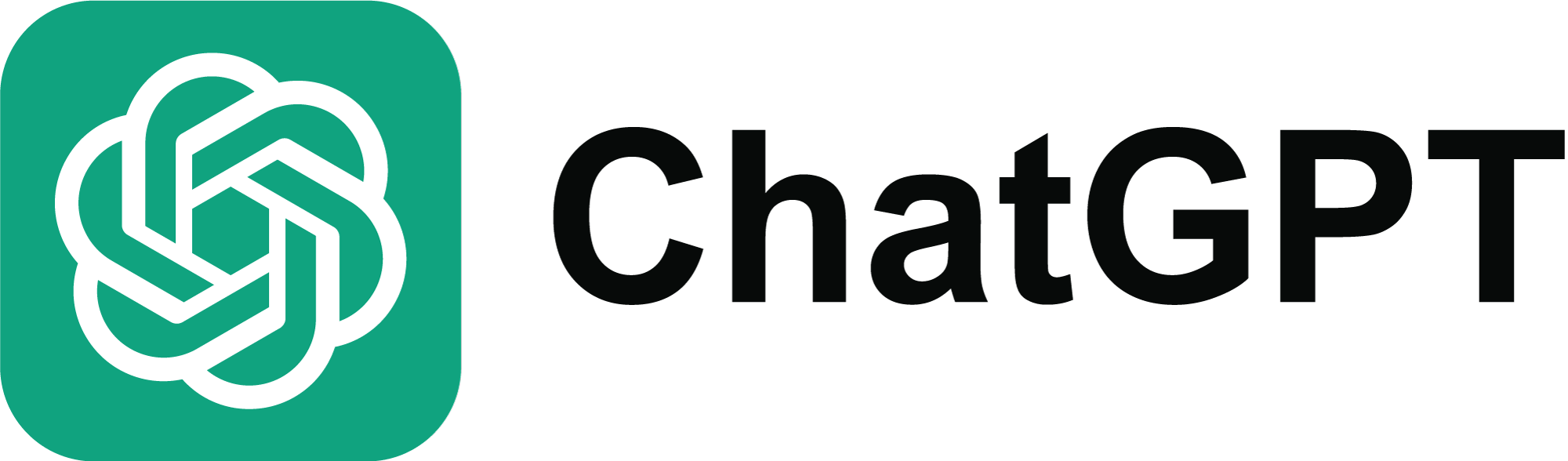 ChatGPT logo with green background and name