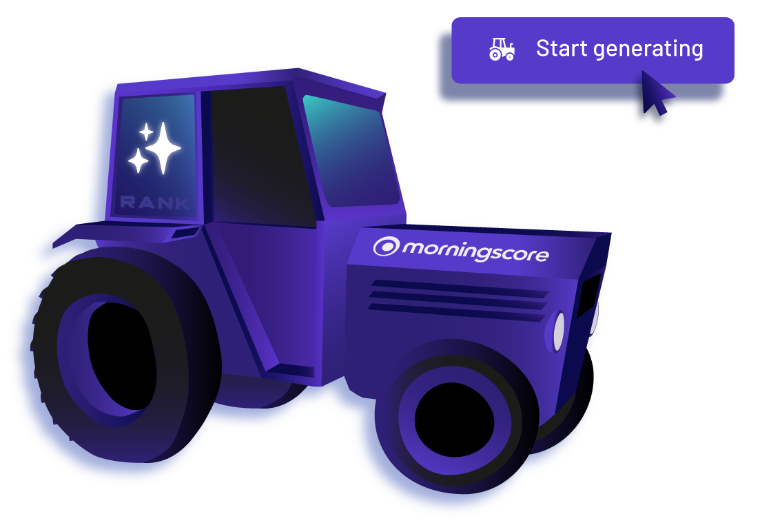 AI content writer tool generating SEO-ready articles from a single keyword.
