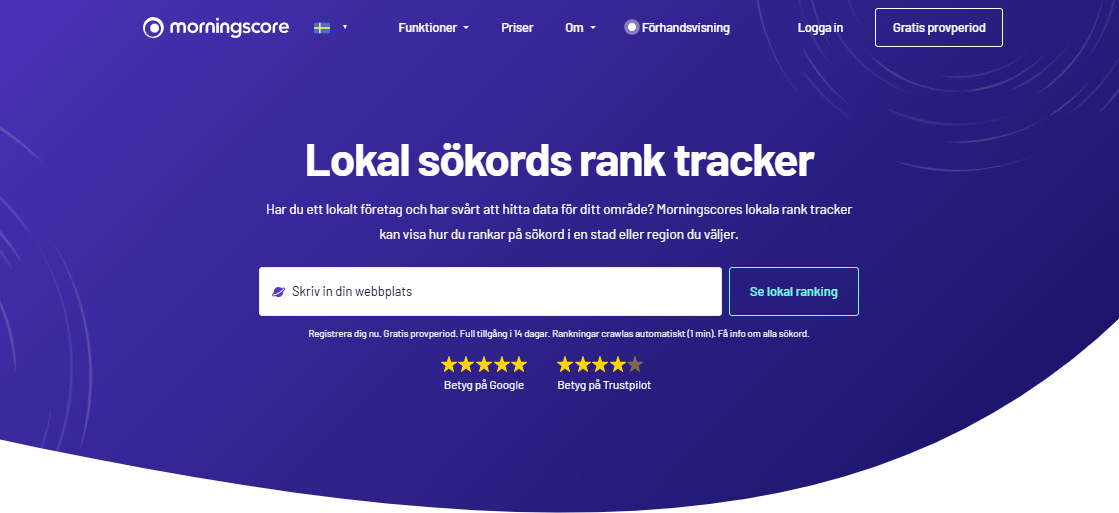 lokal rank tracker i morningscore