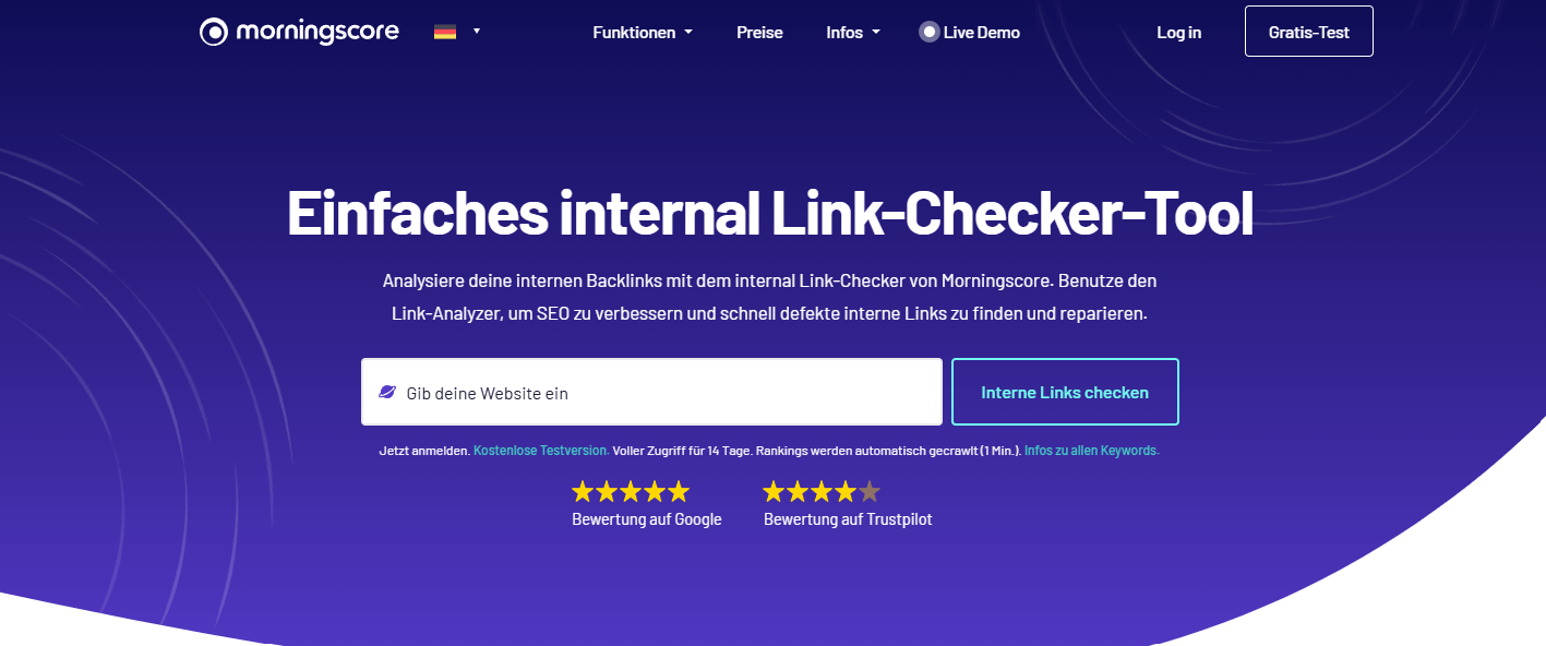 internal link-checker im morningscore (linterner link-analyzer)