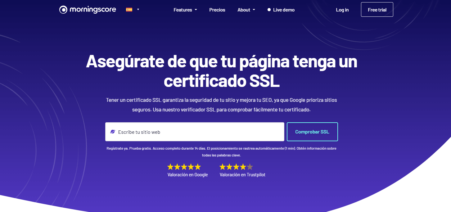 Verificador SSL en Morningscore