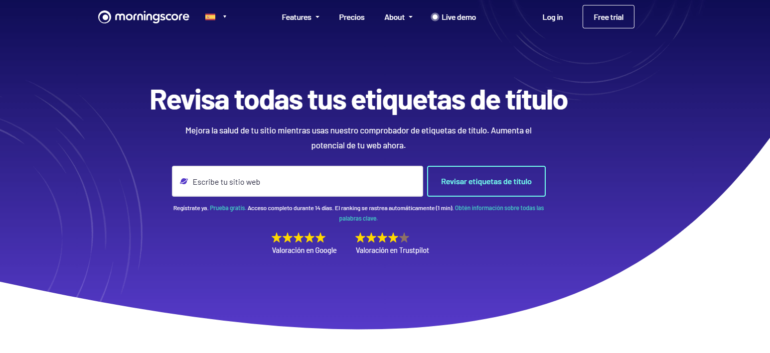 Comprobador de etiquetas de título en Morningscore