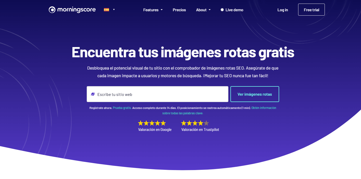 Comprobador de imágenes rotas en morningscore