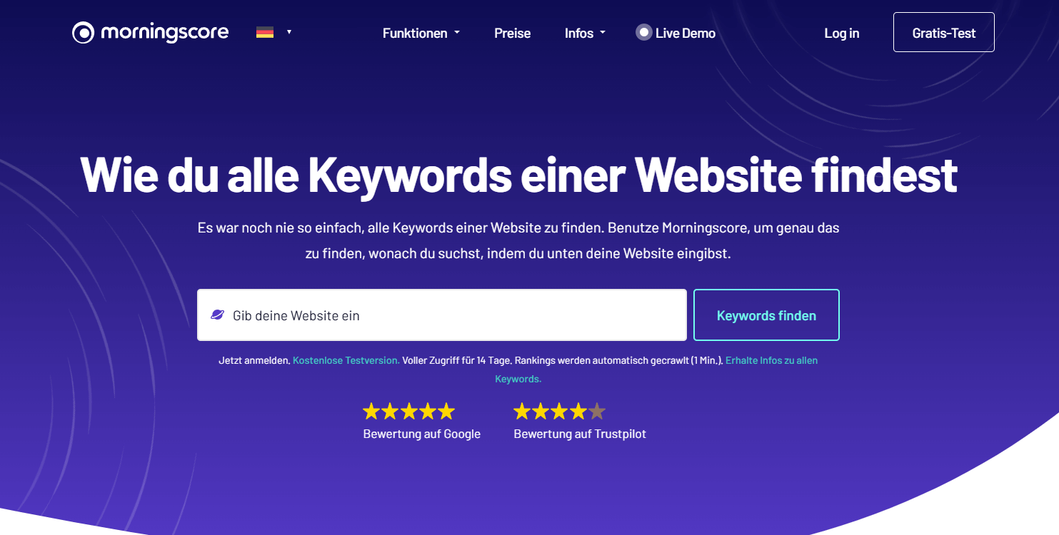 finden alle keywords