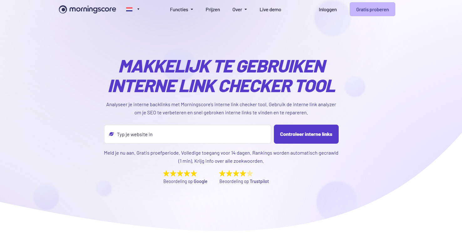 Interne link checker tool