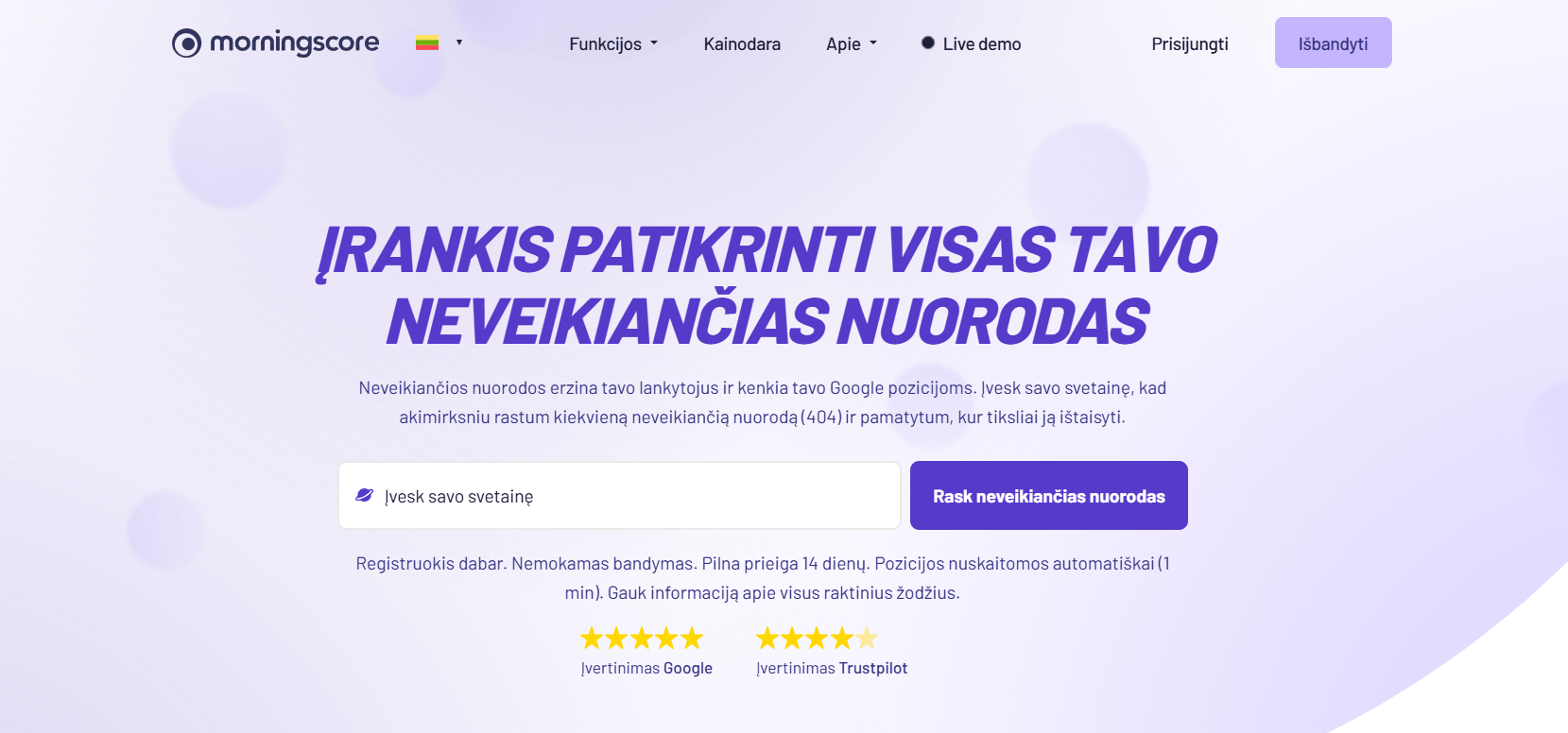 Neveikiančių nuorodų tikrintuvas