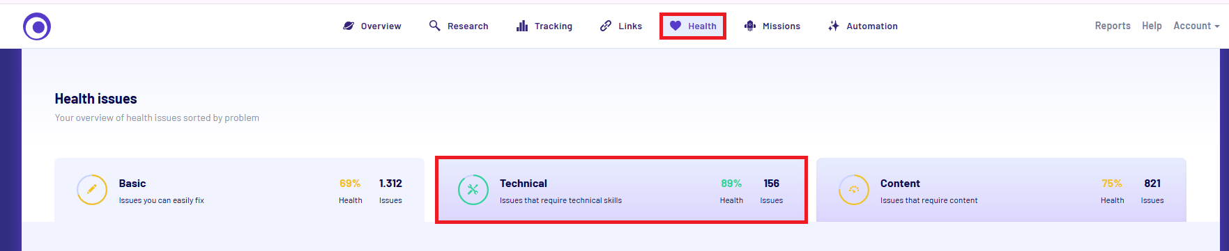 Guide: Health to technical guide in morningscore