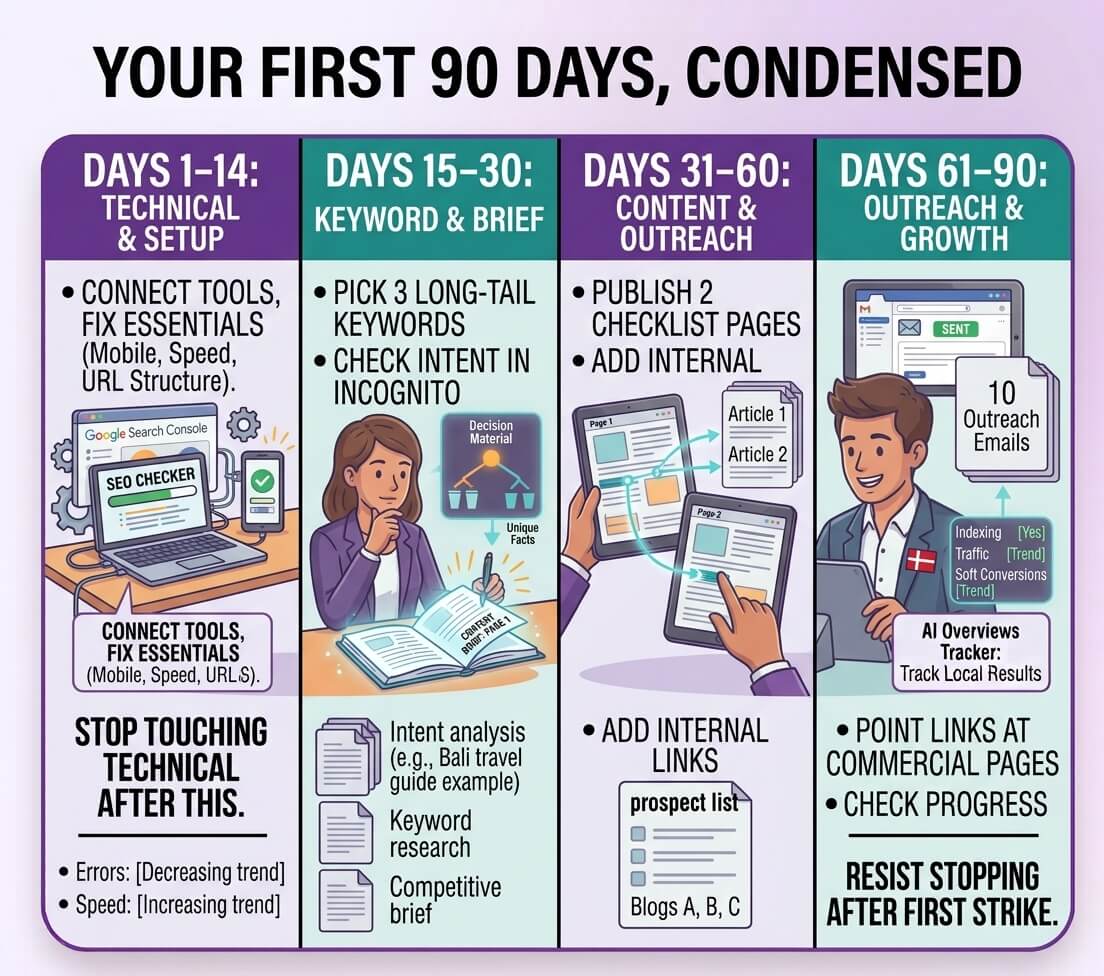 Condensed 90 days SEO plan