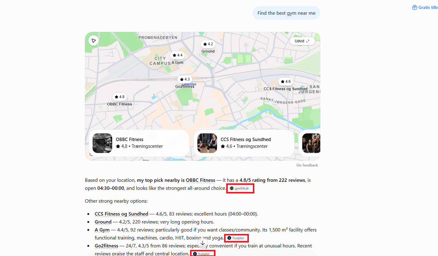 An overview of how chatgpt uses reviews in their answers
