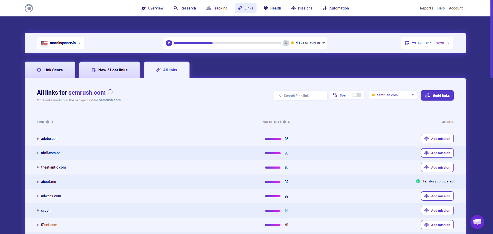 Steal Your Competitors' Links With Morningscore