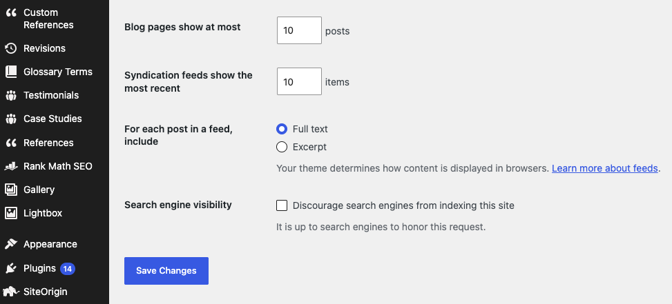 Vital Wordpress setting that will cause search engines to not index a site